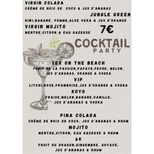 Green and Grey Grungy Cocktail Vintage Party Poster (2)